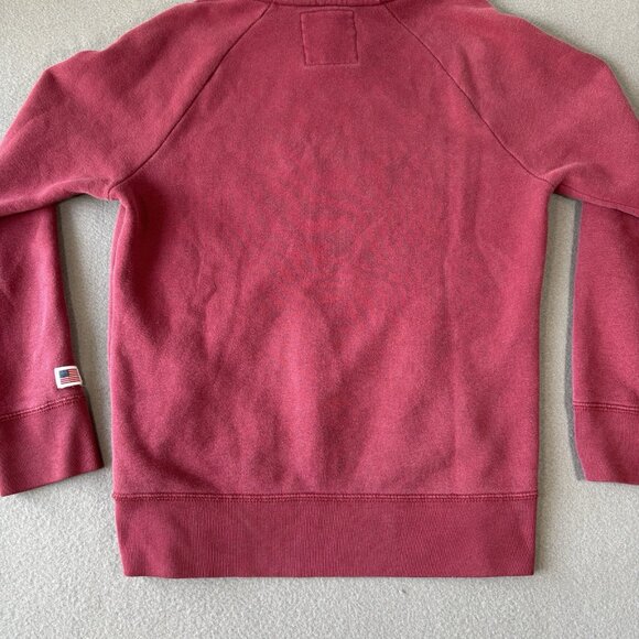 Y2K Hollister Hoodie XS Burgundy Pullover Sweatshirt USA California Embroidered - Picture 15 of 16